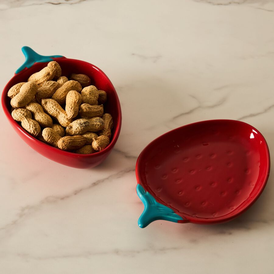 Plato de gres Fresa 18x12cm