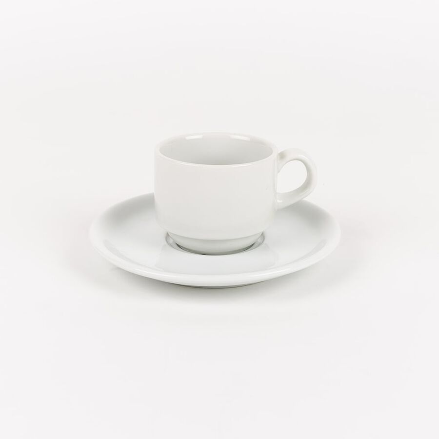 Taza de caf&eacute; de porcelana blanca Cantina 10cl