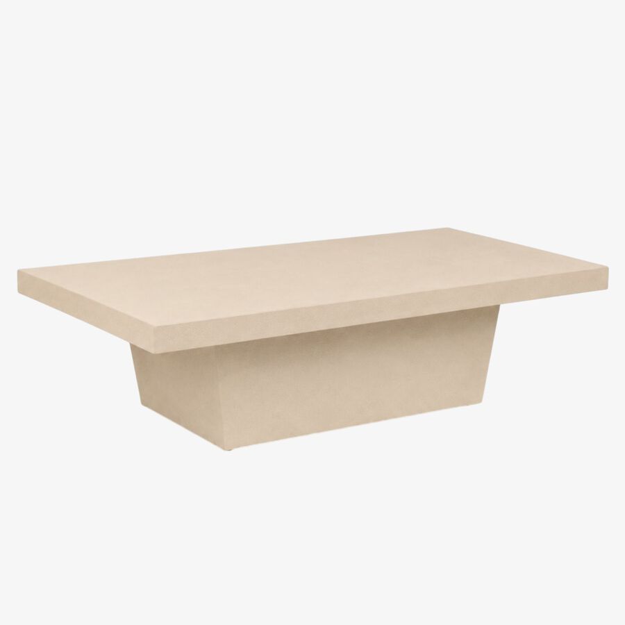 Mesa de centro microcemento Kurli 120x65x40cm Clau&Chloe