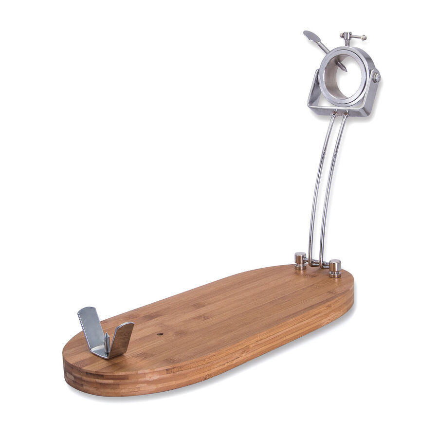 Jamonero plegable con cabezal giratorio