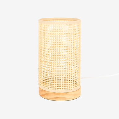 L&aacute;mpara de mesa de bamb&uacute; Lyn &Oslash;13X23cm