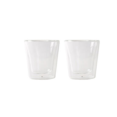 Set de 2 vasos con doble pared