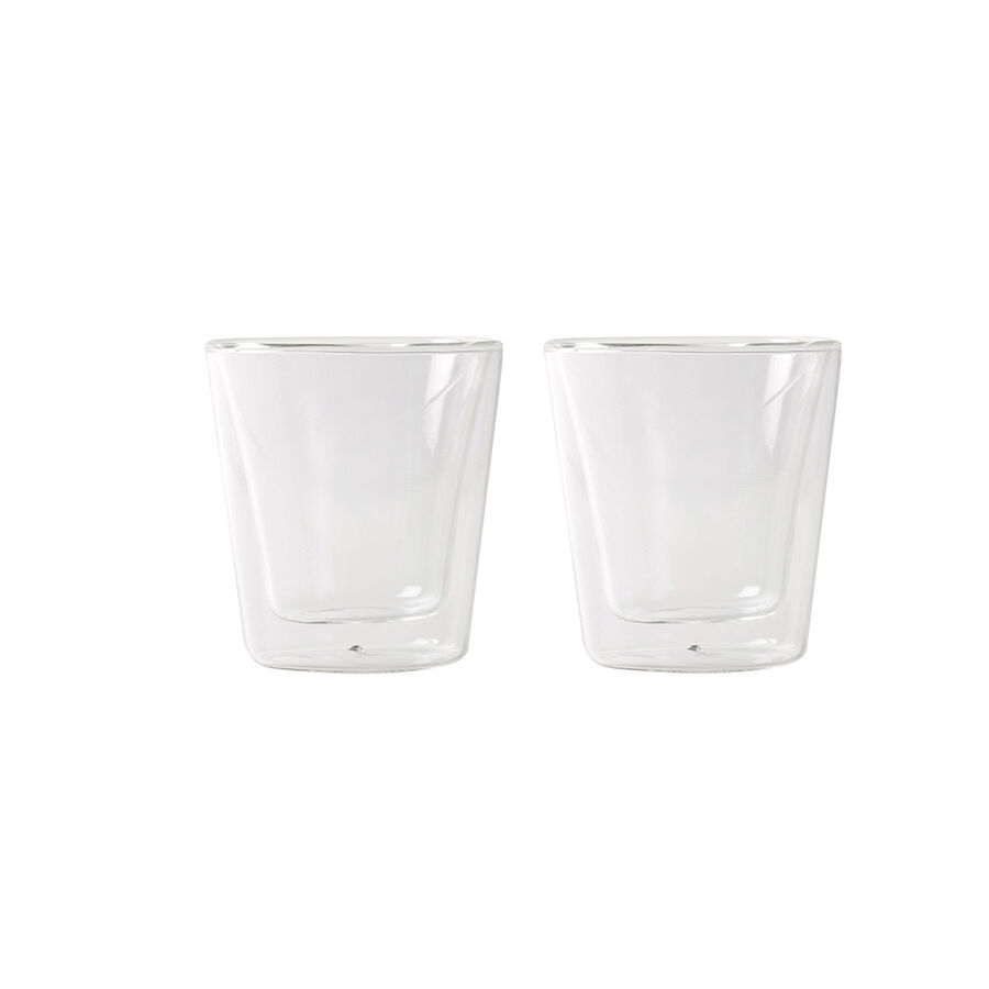 Set de 2 vasos con doble pared