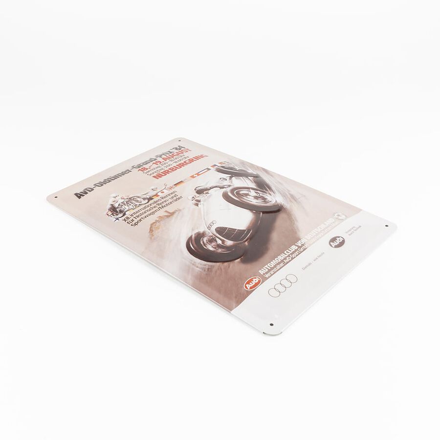 Placa de metal Audi Oldtimer Grand Prix 20x30cm