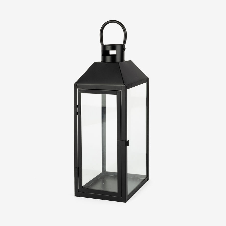Farol de metal negro Fenjer Ø15x39cm