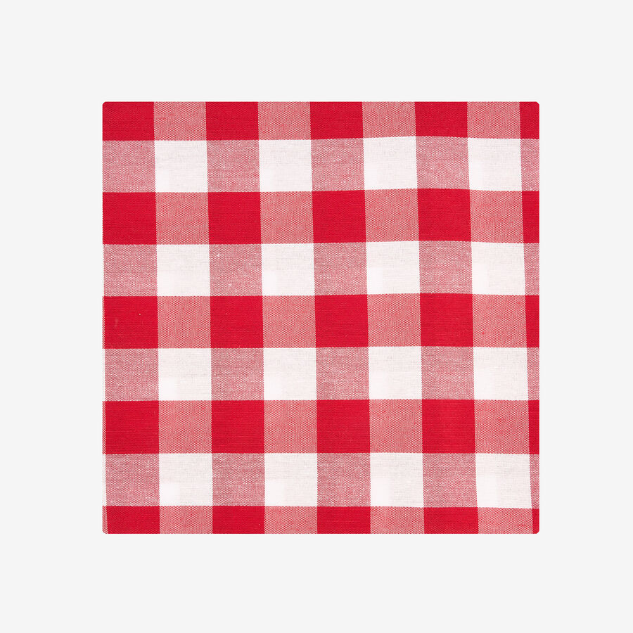 Mantel Vichy rojo 140x250cm