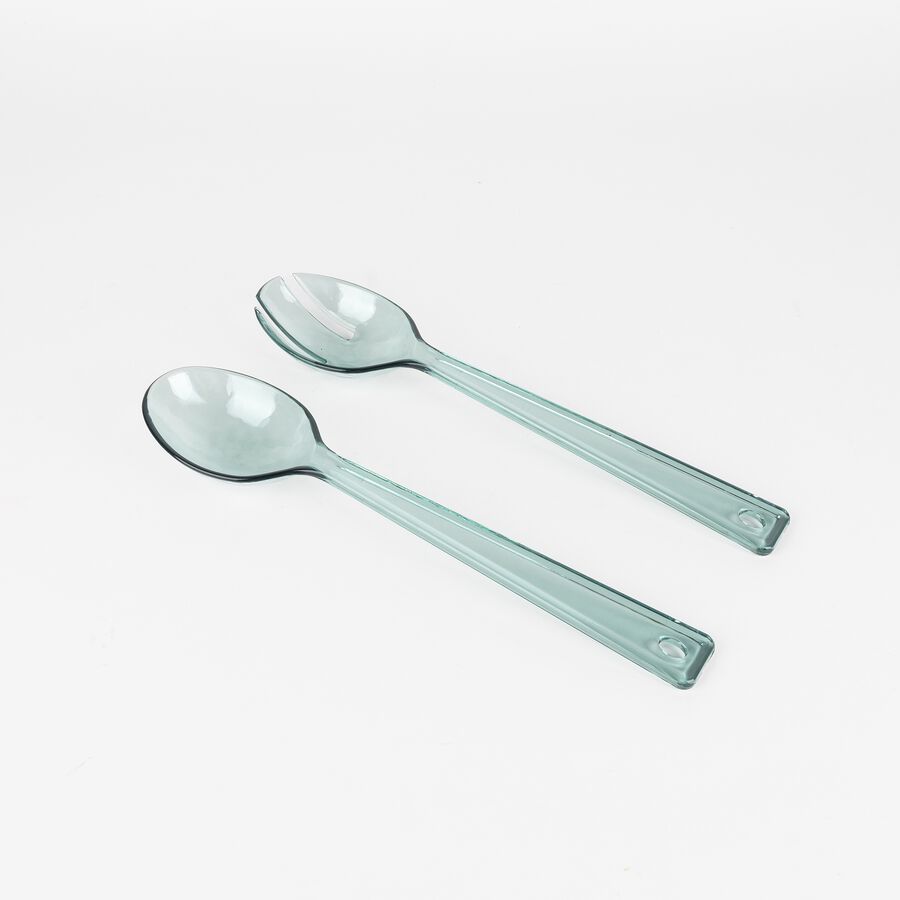 Conjunto de dos cubiertos de plástico para ensalada Bernit