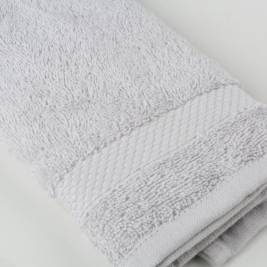 Toalla de tocador de algodón gris Vic 30x50cm - 500 gr/m²