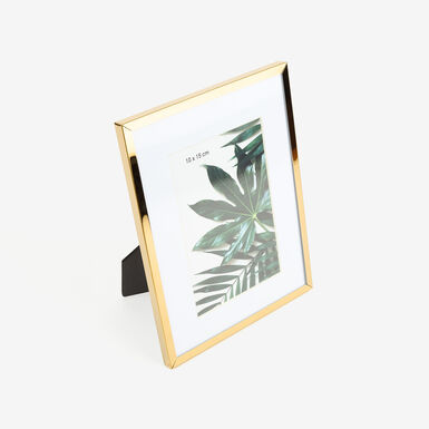 Marco de fotos de metal dorado 10x15cm