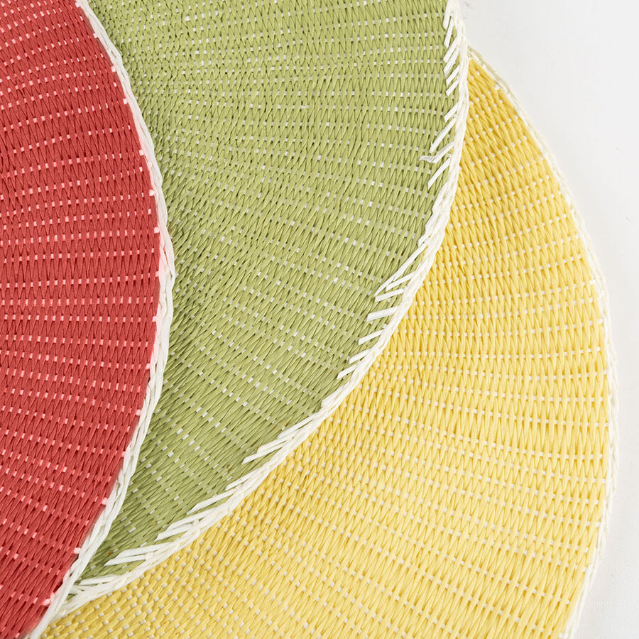 Mantel individual de fibra tierra &Oslash;38cm