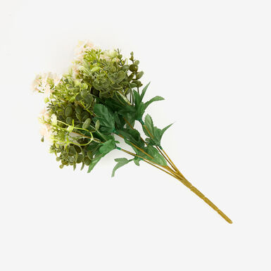 Ramo de flores pequeñas artificiales blanco 40cm