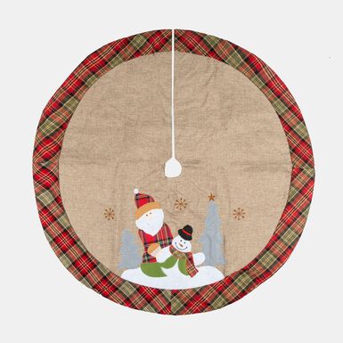 Alfombra de yute para el &aacute;rbol Santa Claus &Oslash;90cm
