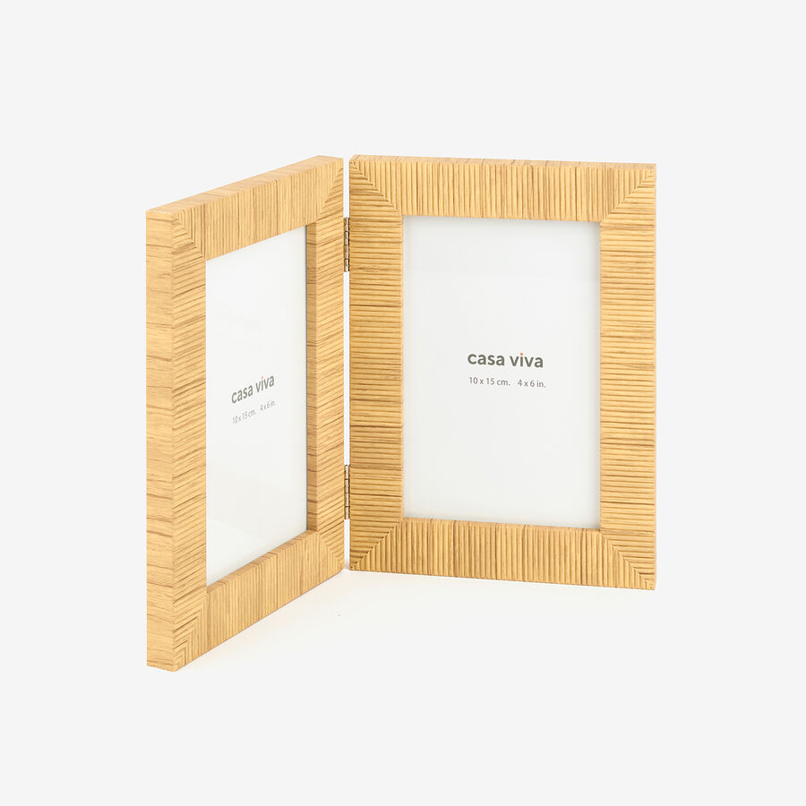 Marco de 2 fotos de cuerda Baloda 10x15cm