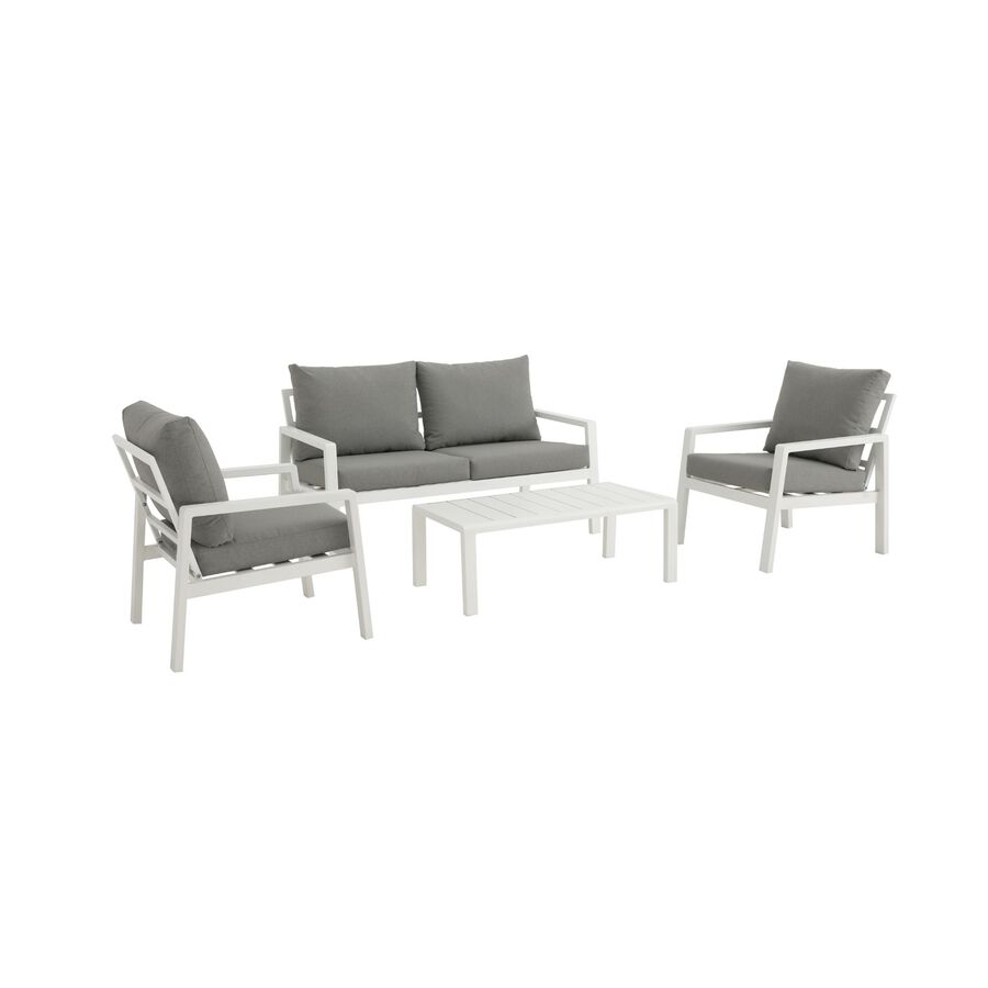 Set de jard&iacute;n de 4 piezas de aluminio Sicilia