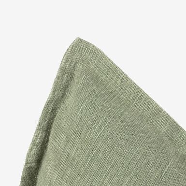 Funda de cojín de algodón verde Frida 45x45cm