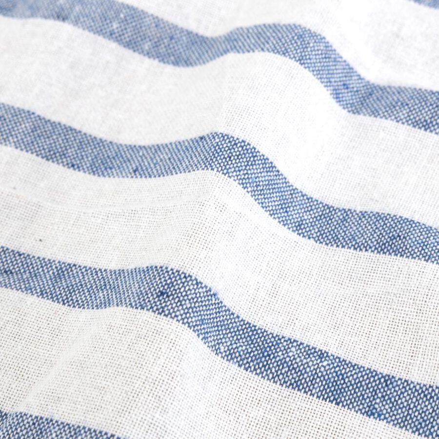 Set de 2 servilletas de algod&oacute;n con rayas azules Maya 43x43cm