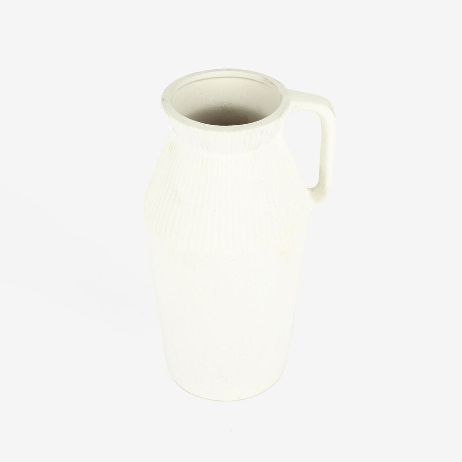 Jarrón de porcelana blanca Nala 16x13x26cm