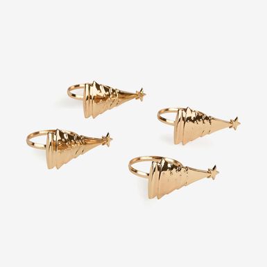 Set de 4 servilleteros dorados en varios modelos