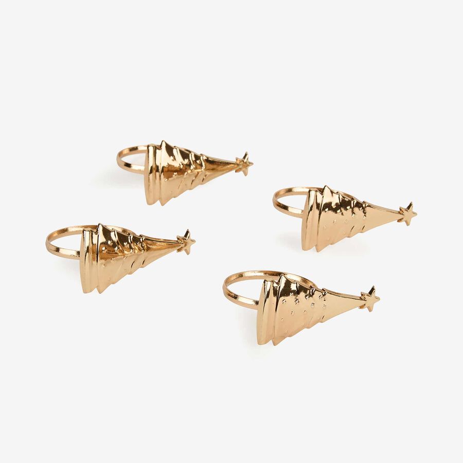 Set de 4 servilleteros dorados en varios modelos