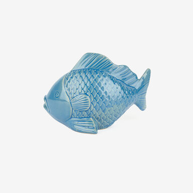 Figura decorativa de cerámica Fish Sea 17x7x12cm
