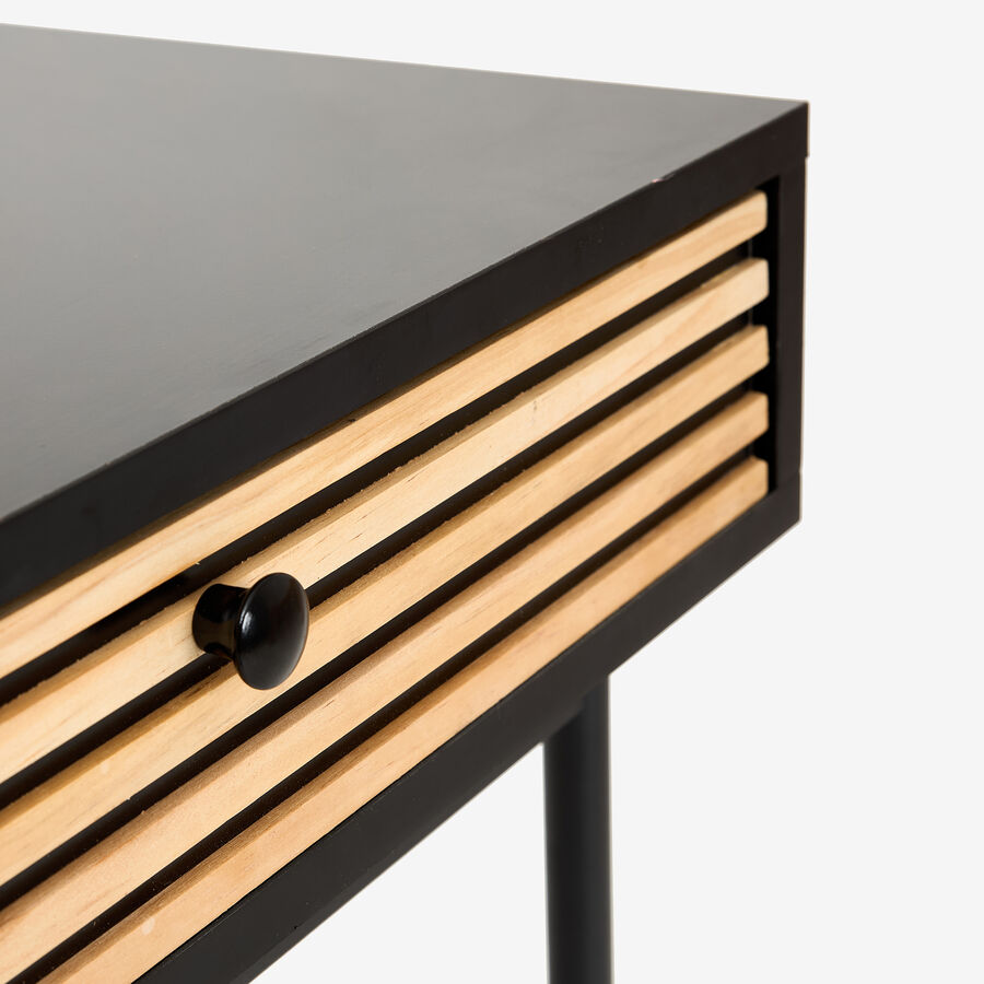 Escritorio de madera MDF y metal Bika 100x40x80cm