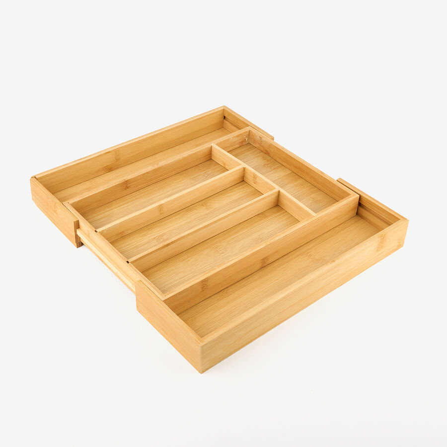 Cubertero extensible de bamb&uacute; 35x40x5cm