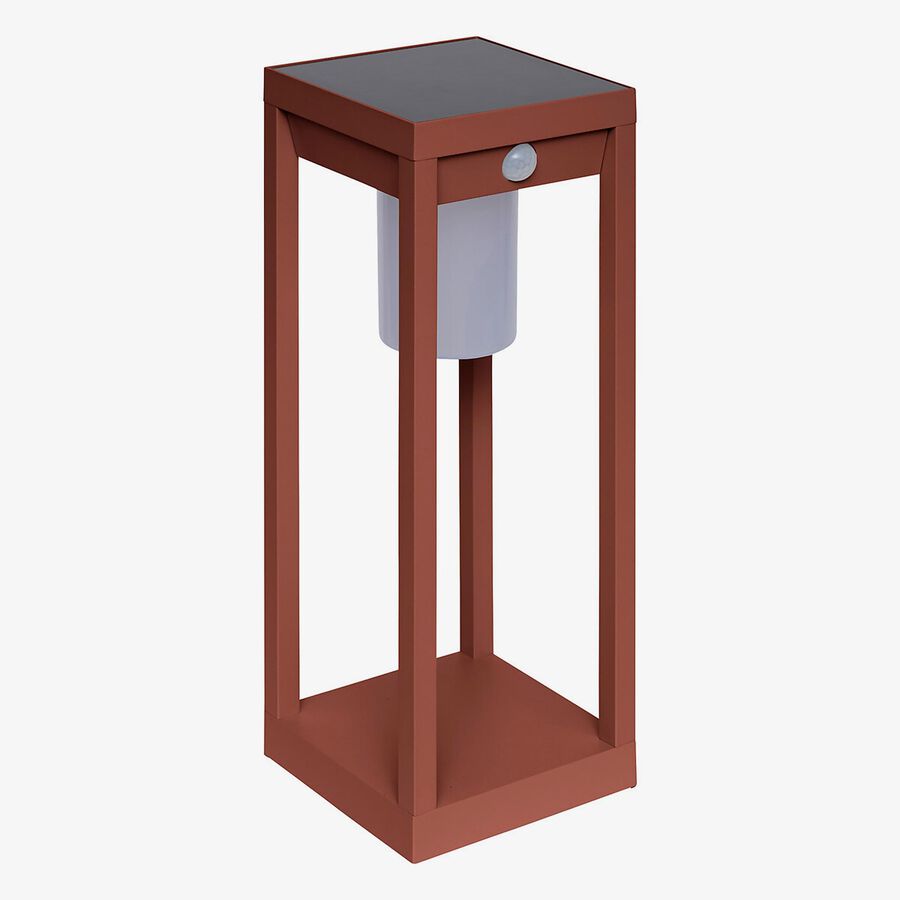 Farol solar para jard&iacute;n de aluminio caoba Pirox 40cm