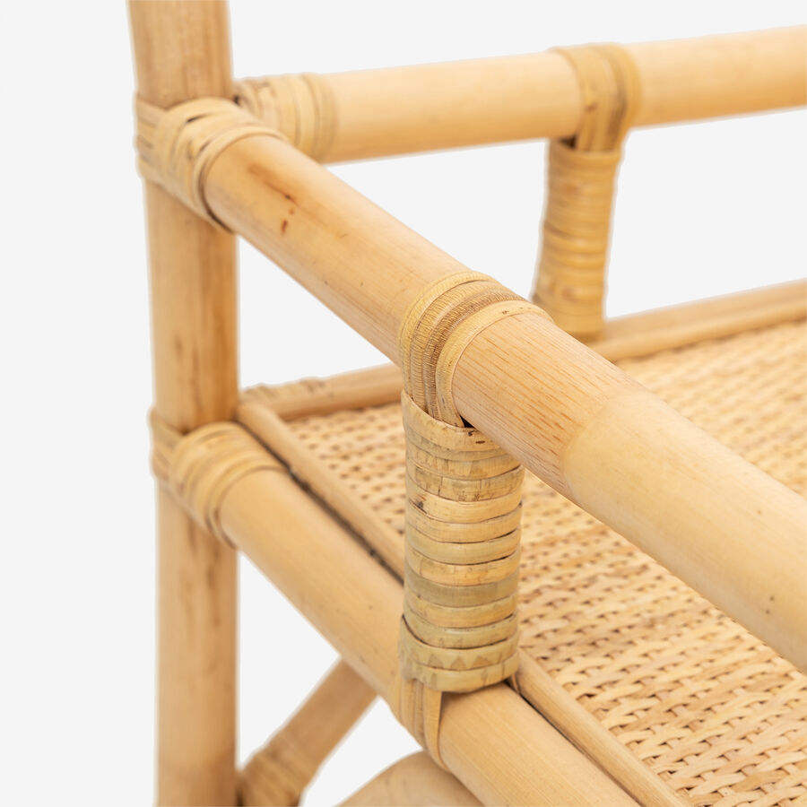 Camarera de rat&aacute;n Venecia 53x43x80cm