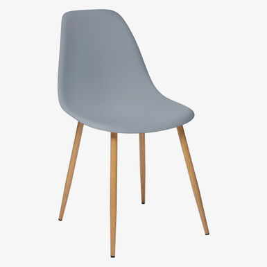 Silla de comedor de polipropileno gris Orel 