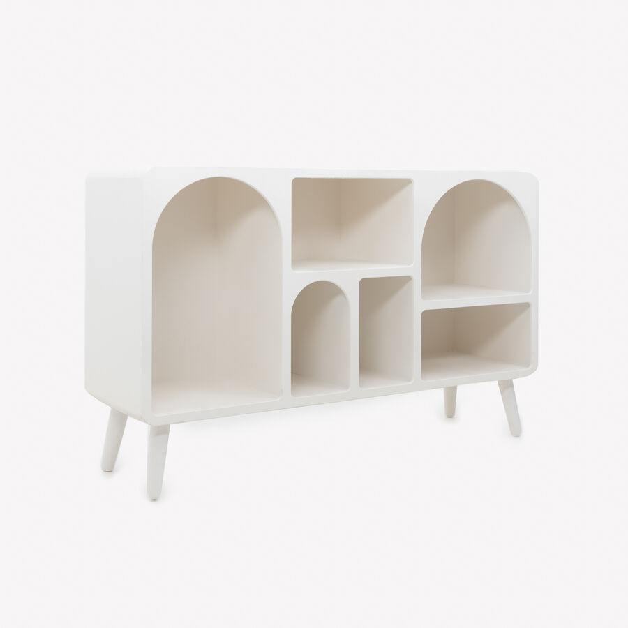 Consola de madera blanca Mirala 120x35x78cm