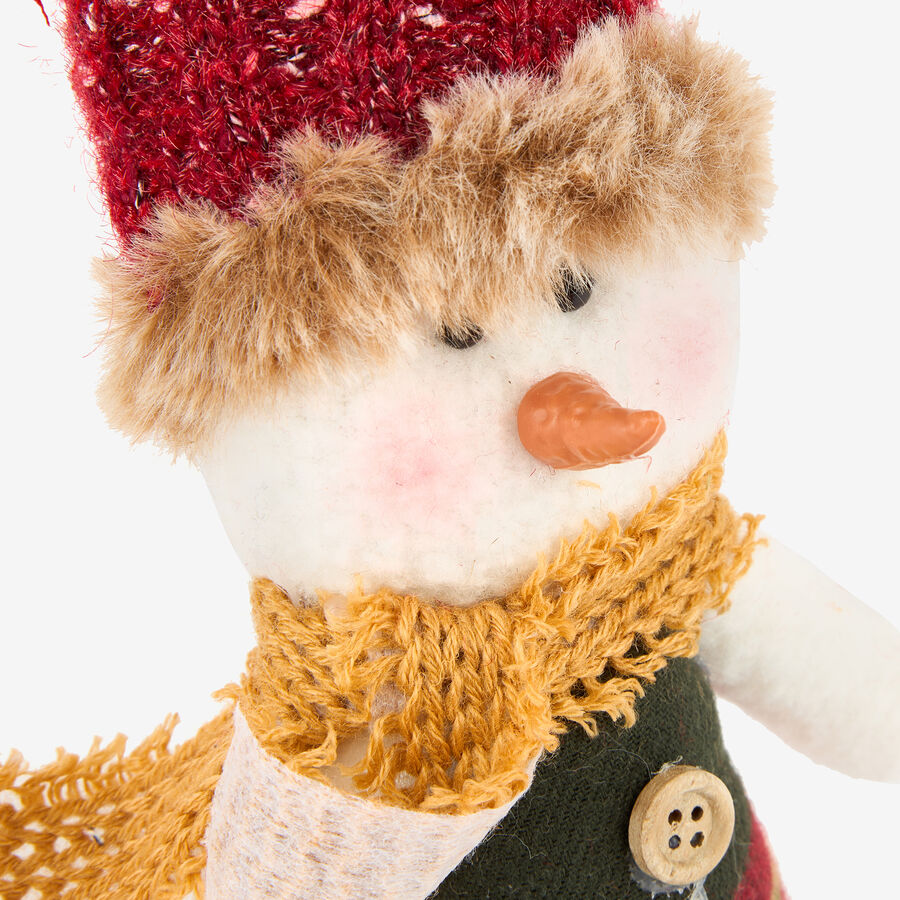 Adorno colgante Mu&ntilde;eco de nieve 20cm