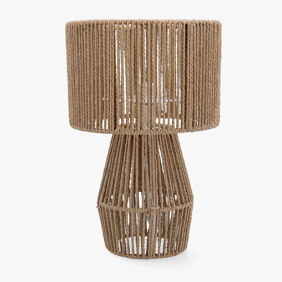 Lampara de mesa de ratan 18x32 Nora 