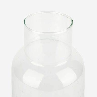 Florero de cristal reciclado de 14x26cm