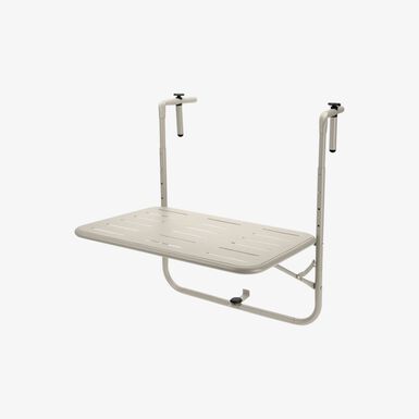 Mesa de balcón para colgar de metal beige 60x43cm