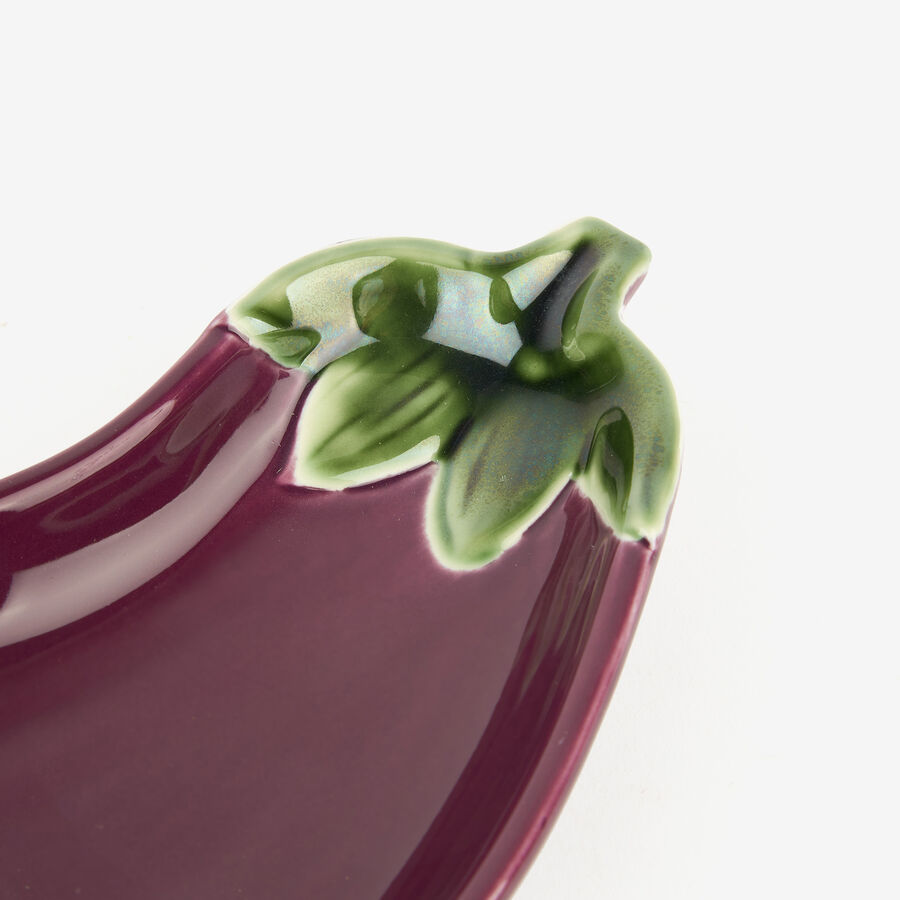 Plato de cerámica Berenjena 19x10cm