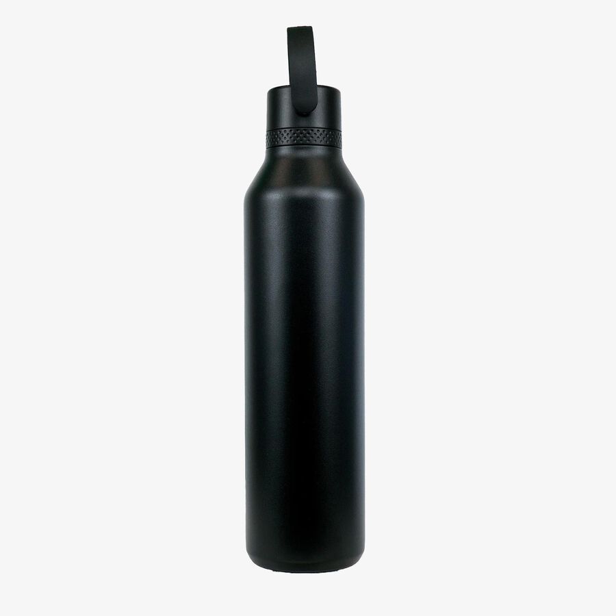 Botella t&eacute;rmica negra de acero inoxidable 1L - Runbott
