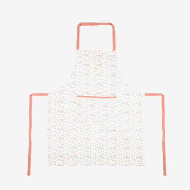 Delantal de algod&oacute;n Flores 65x80cm