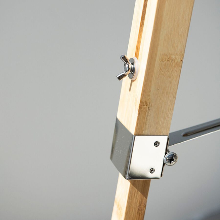 L&aacute;mpara de pie tr&iacute;pode de bamb&uacute; 60x2x107cm Clau&Chloe