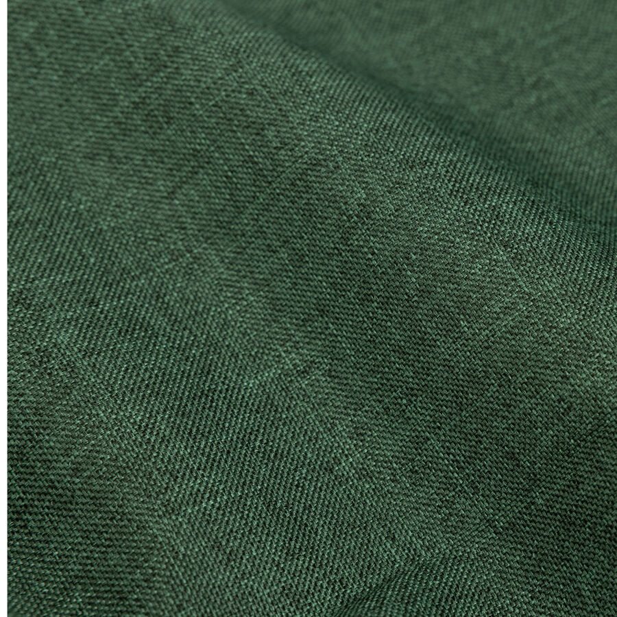 Camino de mesa verde con bordado Muñeco de nieve 50x150cm