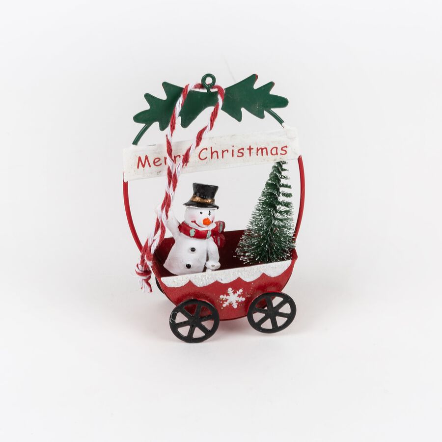 Figura decorativa carroza Navidad 10cm en varios modelos