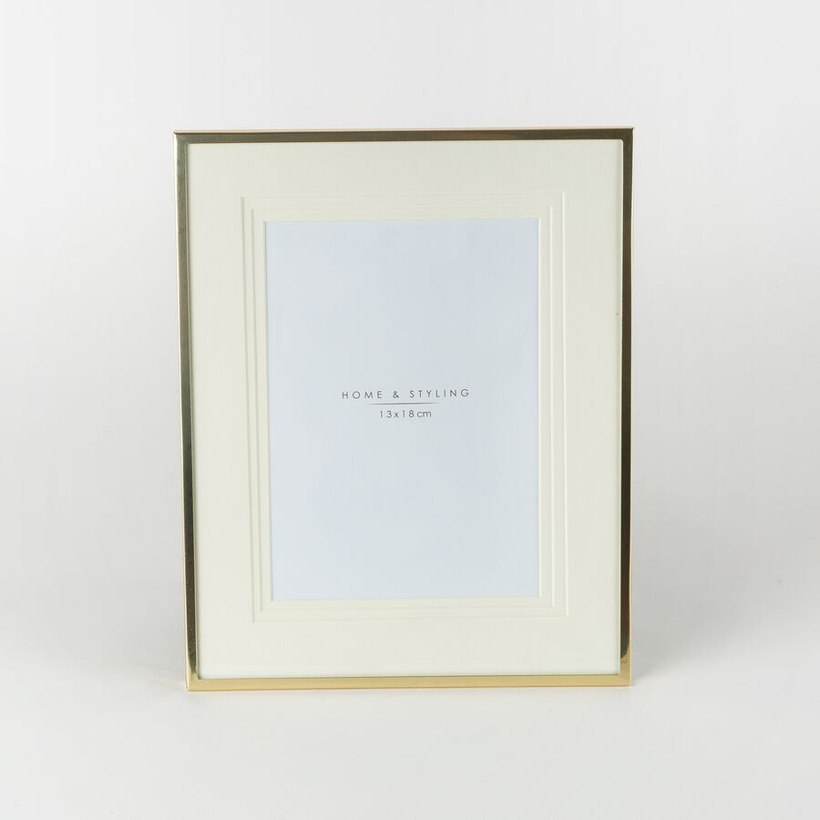 Marco de fotos de metal dorado 20x25cm
