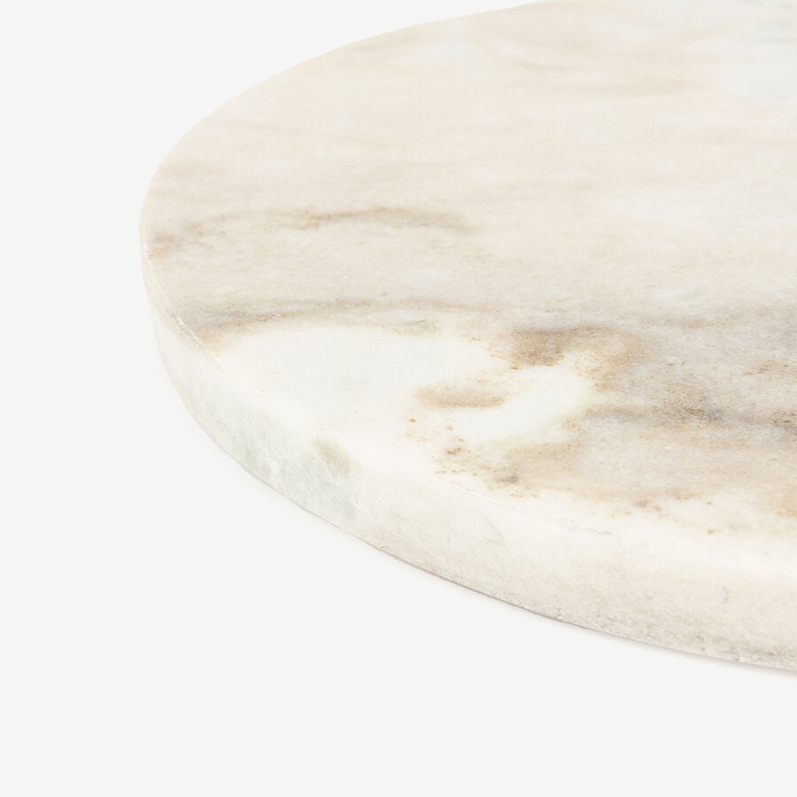 Tabla para servir aperitivos de m&aacute;rmol 24cm