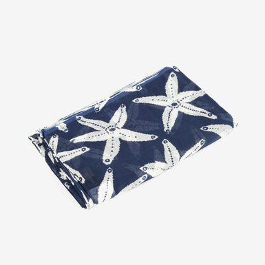 Pareo/fular de algod&oacute;n Starfish 110x180cm Clau&Chloe