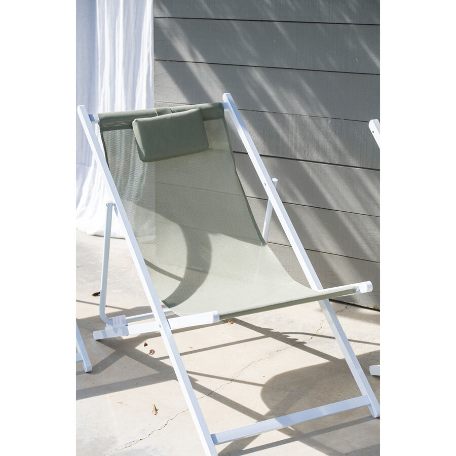 Hamaca de jard&iacute;n verde de aluminio Ereses 101cm