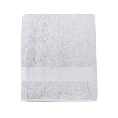 Toalla de ducha XL de algodón gris Vic 100x150cm - 500 gr/m²