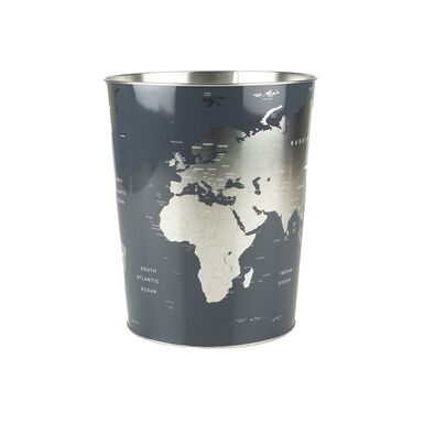 Papelera mapa mundi &Oslash;26x17cm