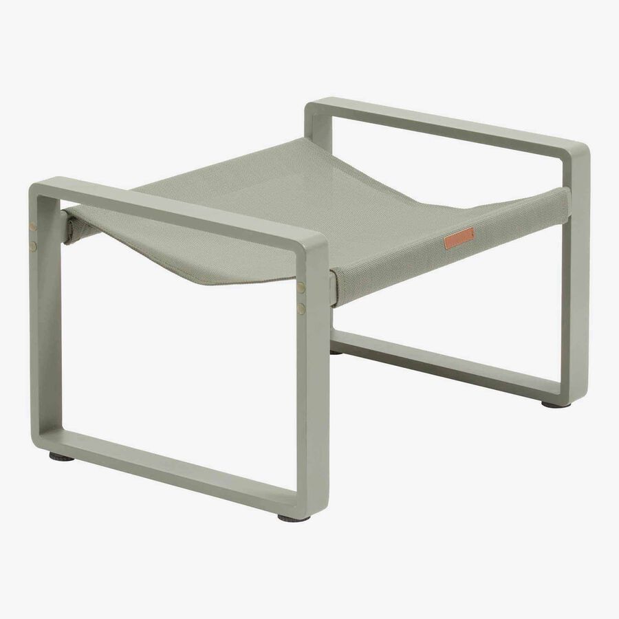 Sillon reclinable de jard&iacute;n de aluminio verde Lambor 151x69x73cm