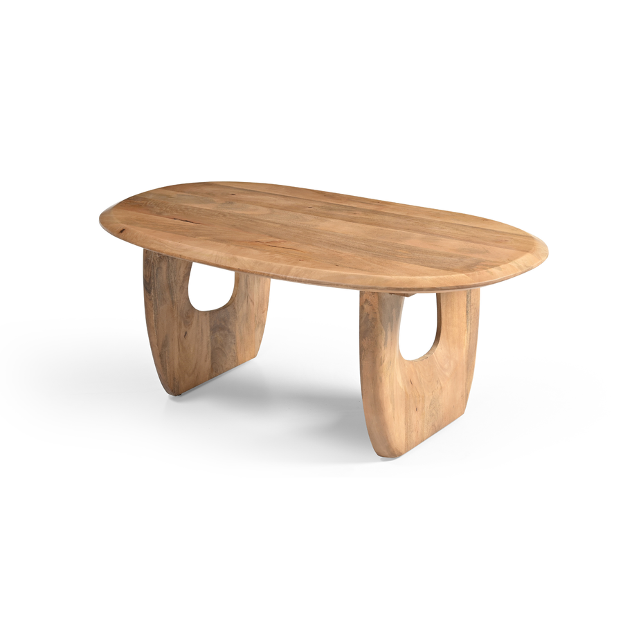 Mesa de centro de madera de mango Aero 120x70x48cm Clau&Chloe