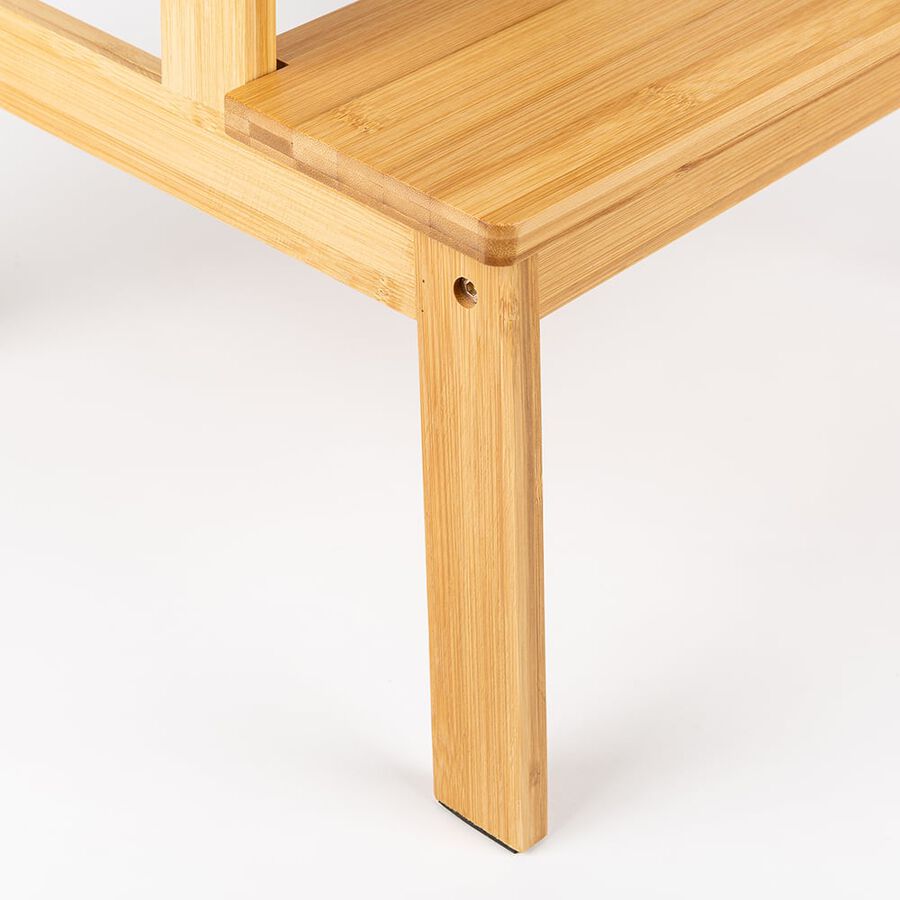 Escalera de bambú de 2 peldaños