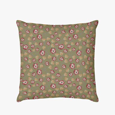 Funda de coj&iacute;n de lino petal Botanicals 45x45cm Clau&Chloe